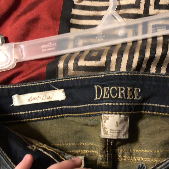 Decree boot cut jeans. - Picture 3 of 3